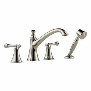 Buy 🤩 Brizo Baliza® No Handle Roman Tub Faucet in Polished Nickel Trim Only ✔️ 3 Buy 🤩 Brizo Baliza® No Handle Roman Tub Faucet in Polished Nickel Trim Only ✔️