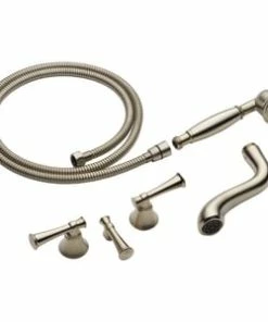 Coupon ⌛ Brizo Baliza® Two Lever Handle Floor Mount Filler in Brushed Nickel Trim Only 🥰