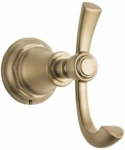 Cheapest 😍 Brizo Rook Double Robe Hook in Deluxe Gold 🌟
