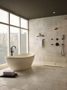 Outlet 👍 Brizo Odin® Two Handle Single Function Shower Faucet in Matte Black (Trim Only) ✨ 4 Outlet 👍 Brizo Odin® Two Handle Single Function Shower Faucet in Matte Black (Trim Only) ✨ - Image 3