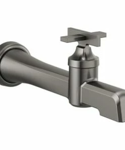 Deals 🔔 Brizo Levoir® Single Handle Wall Mount Bathroom Sink Faucet in Luxe Steel 🎁
