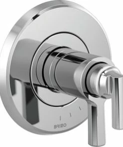 Cheap 🔔 Brizo Levoir® Two Handle Bathtub & Shower Faucet in Polished Chrome (Trim Only) 🌟
