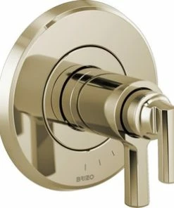 Discount 👏 Brizo Levoir® Two Handle Bathtub & Shower Faucet in Polished Nickel (Trim Only) 🎉