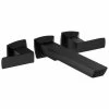 Best Sale 🛒 Brizo Vettis® Two Handle Wall Mount Filler in Matte Black (Trim Only) 🤩