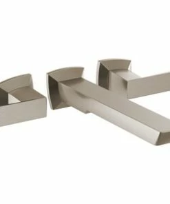 New 😉 Brizo Vettis® Two Handle Wall Mount Filler in Luxe Nickel (Trim Only) ⭐