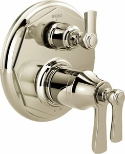 Flash Sale 🤩 Brizo Rook® Three Handle Bathtub & Shower Faucet in Polished Nickel (Trim Only) 🤩 3 Flash Sale 🤩 Brizo Rook® Three Handle Bathtub & Shower Faucet in Polished Nickel (Trim Only) 🤩