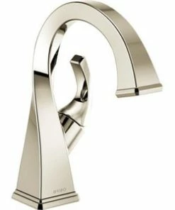 Hot Sale ⭐ Brizo Virage® Single Handle Monoblock Bathroom Sink Faucet in Polished Nickel Lever Handle 😍