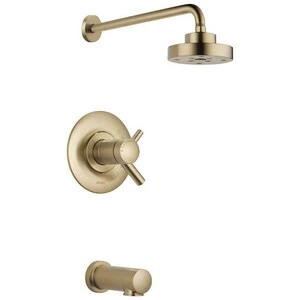 Cheapest ⭐ Brizo Odin® Two Handle Single Function Bathtub & Shower Faucet in Luxe Gold (Trim Only) ⭐ 3 Cheapest ⭐ Brizo Odin® Two Handle Single Function Bathtub & Shower Faucet in Luxe Gold (Trim Only) ⭐