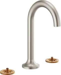 Best Sale 🧨 Brizo Odin® Widespread Bathroom Sink Faucet in Brushed Nickel 🔔