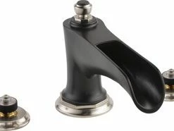 Deals ✔️ Brizo Rook® No Handle Roman Tub Faucet in Luxe Nickel with Matte Black Trim Only 💯