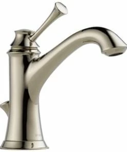 Cheap 🎁 Brizo Baliza® Single Handle Monoblock Bathroom Sink Faucet in Polished Nickel 👍
