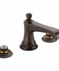 Hot Sale ⭐ Brizo Rook® Two Handle Widespread Bathroom Sink Faucet in Venetian Bronze Handles Sold Separately 👏