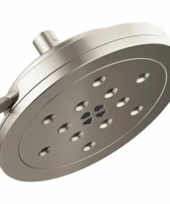 Best Sale 🥰 Brizo Litze® Multi Function H2Okinetic Technology® Full Body, H2Okinetic Technology® invigorating, Massage and Pause Showerhead in Luxe Nickel 🛒