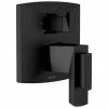 Outlet ❤️ Brizo Vettis® Three Handle Bathtub & Shower Faucet in Matte Black (Trim Only) ✔️