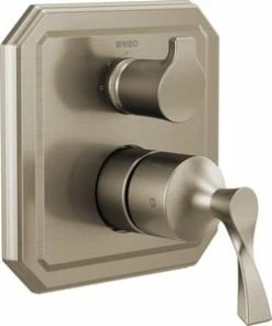 Best Sale 🥰 Brizo Virage® Two Handle Bathtub & Shower Faucet in Brushed Nickel (Trim Only) ✨