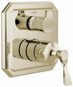 Flash Sale ❤️ Brizo Virage® Two Handle Bathtub & Shower Faucet in Brilliance® Polished Nickel (Trim Only) 🧨