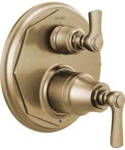 Cheapest 👍 Brizo Rook® CCY Delta Brizo Rook: Pressure Balance Valve With Integrated 6-Function Diverter Trim Luxe Gold 💯