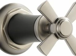 Deals 🌟 Brizo Rook® Single Handle Bathtub & Shower Faucet in Luxe Nickel/Matte Black (Trim Only) 🤩