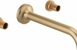 Outlet ✨ Brizo Odin® Two Handle Widespread Bathroom Sink Faucet in Luxe Gold Lever Handle 🔔