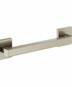 Budget 💯 Brizo 12 in. Euro Square Grab Bar in Brushed Nickel 😀