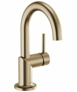 Wholesale ⭐ Brizo Odin® Single Handle Monoblock Bathroom Sink Faucet in Luxe Gold Lever Handle ❤️