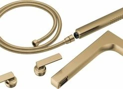 Best Pirce 🌟 Brizo Kintsu™ Two Handle Wall Mount Filler in Luxe Gold 👏