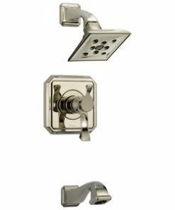 Budget 🎁 Brizo Virage® Two Handle Single Function Bathtub & Shower Faucet in Polished Nickel (Trim Only) 🔔