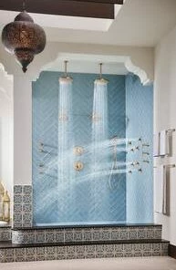 Buy 🔥 Brizo Levoir® Multi Function H2Okinetic Technology® Full Body, Full Spray, Massage and Pause Showerhead in Luxe Gold ⭐ -Outlet Brizo Store Query 279