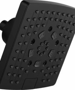 Cheap ⌛ Brizo Essential™ Multi Function H2Okinetic® Rinsing Spray, Full Spray, Massage, Shampoo Spray and Full Spray w/ Shampoo Spray Showerhead in Matte Black ⭐