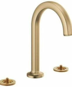 Deals 😉 Brizo Kintsu™ Widespread Bathroom Sink Faucet in Luxe Gold 🧨