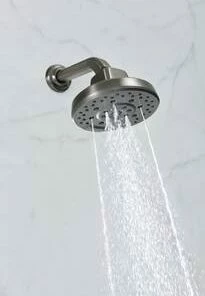 Hot Sale 🎁 Brizo Levoir® Multi Function H2Okinetic Technology® Full Body, Full Spray, Massage and Pause Showerhead in Luxe Steel 🎁 -Outlet Brizo Store Query 294