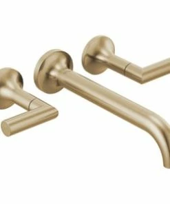 Best Pirce 💯 Brizo Odin® No Handle Wall Mount Filler in Luxe Gold Handles Sold Separately 😍