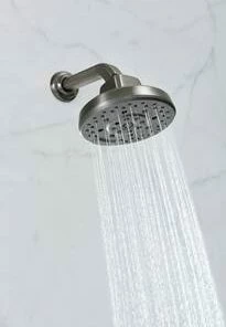 Hot Sale 🎁 Brizo Levoir® Multi Function H2Okinetic Technology® Full Body, Full Spray, Massage and Pause Showerhead in Luxe Steel 🎁 -Outlet Brizo Store Query 296