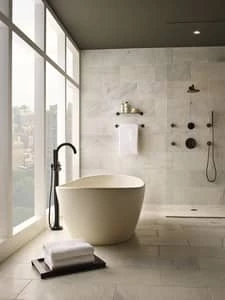 Outlet 👍 Brizo Odin® Two Handle Single Function Shower Faucet in Matte Black (Trim Only) ✨ 5 Outlet 👍 Brizo Odin® Two Handle Single Function Shower Faucet in Matte Black (Trim Only) ✨ - Image 4