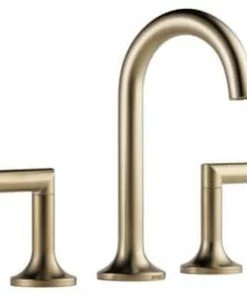 Cheap 💯 Brizo Odin® Widespread Bathroom Sink Faucet in Luxe Gold (Handles Sold Separately) 🧨