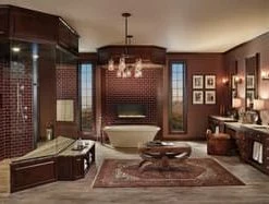 Cheapest 💯 Brizo Rook® Single Lever Handle Floor Mount Filler in Luxe Nickel with Matte Black Trim Only 🤩 -Outlet Brizo Store Query 358