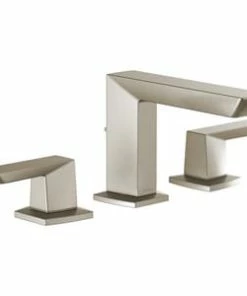 Budget 🛒 Brizo Vettis® Two Handle Widespread Bathroom Sink Faucet in Brilliance Luxe Nickel ❤️