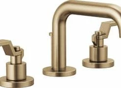 Buy 👏 Brizo Litze® Two Handle Widespread Bathroom Sink Faucet in Brilliance Luxe Gold Handles Sold Separately ❤️