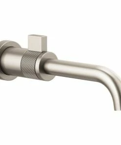 Cheap 👏 Brizo Litze® Single Handle Wall Mount Bathroom Sink Faucet in Luxe Nickel 🤩