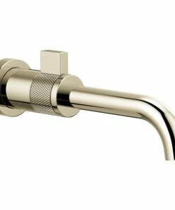 Best Sale ❤️ Brizo Litze® Single Handle Wall Mount Bathroom Sink Faucet in Polished Nickel 💯