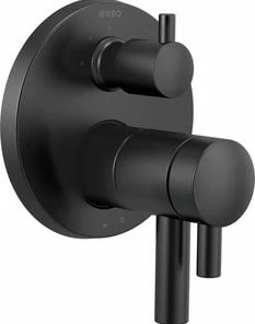 Buy 🥰 Brizo Odin® Three Handle Bathtub & Shower Faucet in Matte Black (Trim Only) 😉