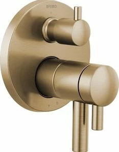 Brand new 🎁 Brizo Odin® Three Handle Bathtub & Shower Faucet in Luxe Gold (Trim Only) 🧨