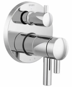 Best reviews of ⌛ Brizo Odin® Three Handle Bathtub & Shower Faucet in Polished Chrome (Trim Only) 🔔