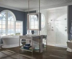 Best Sale 🧨 Brizo Two Lever Handle Floor Mount Filler in Chrome Trim Only ⭐ -Outlet Brizo Store Query 459