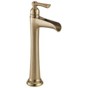 Best Pirce 🌟 Brizo Rook® Single Handle Vessel Filler and Waterfall Bathroom Sink Faucet in Luxe Gold 👏 3 Best Pirce 🌟 Brizo Rook® Single Handle Vessel Filler and Waterfall Bathroom Sink Faucet in Luxe Gold 👏
