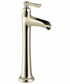 Best deal 🛒 Brizo Rook® Single Handle Vessel Filler Bathroom Sink Faucet in Polished Nickel 🔥