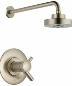 Outlet Brizo Store 33 Coupon 🎁 Brizo Odin® Single Handle Single Function Shower Faucet in Brushed Nickel (Trim Only) 🔥
