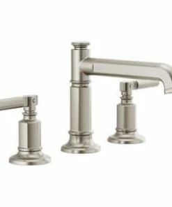 Promo 🥰 Brizo Invari™ Two Handle Widespread Bathroom Sink Faucet in Luxe Nickel Handles Sold Separately 🛒