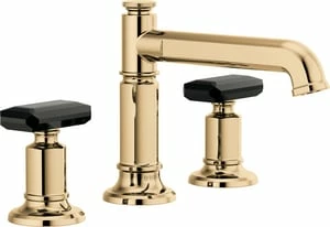 Brand new 🥰 Brizo Invari™ Two Handle Widespread Bathroom Sink Faucet in Polished Gold Handles Sold Separately ⭐ 3 Brand new 🥰 Brizo Invari™ Two Handle Widespread Bathroom Sink Faucet in Polished Gold Handles Sold Separately ⭐