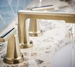 Brand new ⭐ Brizo Levoir® Two Handle Widespread Bathroom Sink Faucet in Luxe Gold Handles Sold Separately ⭐ -Outlet Brizo Store Query 555
